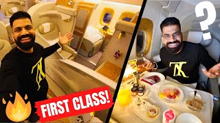 Flying Alone In Emirates First Class🔥🔥🔥 [upl. by Yeuh]