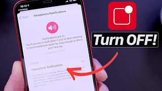 How to Turn OFF Headphones Safety Notifications on iPhone [upl. by Ilyah656]