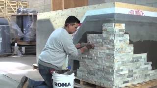 How to Install ErthCOVERINGS Natural Stone Panels [upl. by Treb971]