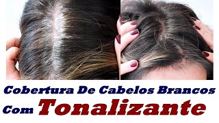 Cobertura De Cabelos Brancos Com Tonalizante [upl. by Enahs433]