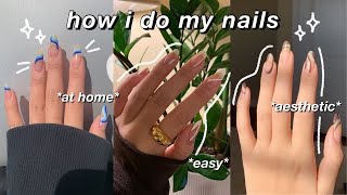 HOW I DO CUTE amp EASY NAILS PINTEREST INSPIRED  Ep 1 🥥 [upl. by Atteynot]