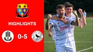 Caerleon 05 Cwmbrân Town  Gwent FA Senior cup  Quarter final highlights [upl. by Rafa588]