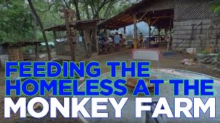 Monkey Farm Feeding the homeless in Playas del Coco Costa Rica [upl. by Elsy]