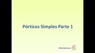 Como Calcular Pórtico Simples Passo a Passo [upl. by Xyla]