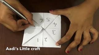 How to make a chip chopfortune tellerchip chop gamepaper craft [upl. by Tini286]