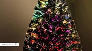 Fiber Optic Ornament Fireworks Prelit Christmas Tree  LIGHTING DEMO [upl. by Arem]