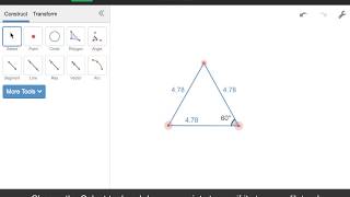 Mini Constructions with Desmos Geometry Equilateral Triangle [upl. by Creedon147]