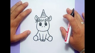 Como dibujar un unicornio paso a paso 4  How to draw a unicorn 4 [upl. by Allista110]