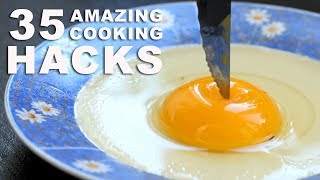 35 INCREDIBLE COOKING HACKS [upl. by Lissi]