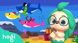 Christmas Sharks  Pinkfong amp Hogi Christmas Songs  Dance Dance  Hogi Kids Songs [upl. by Gninnahc]