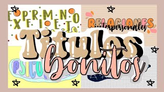 Títulos Bonitos en Powerpoint 🌺 Fernanda [upl. by Keeryt]