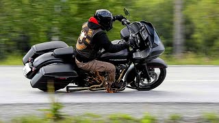 Harley fast cornering 100MPH [upl. by Sawyer]