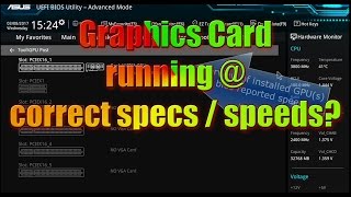 Making sure Graphics Card is running at pcie 30 Gen3x16 speeds in bios amp Windows [upl. by Radford]