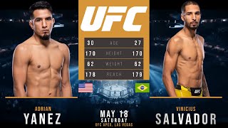 ADRIAN YANEZ vs VINICIUS SALVADOR FULL FIGHT UFC [upl. by Guarino]