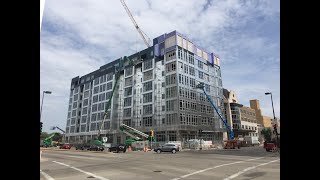 8Story Apartment Building with Structural Cold Formed Steel Stud Framing [upl. by Pich]