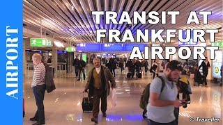 TRANSIT WALK AT FRANKFURT Airport FRA Terminal 1  Connection Flight Transfer Arriving amp Departing [upl. by Yniatirb]