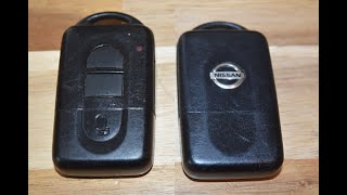 Nissan Micra Note Qashqai key fob  EASY DIY  change battery [upl. by Yenttirb457]