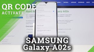 How to Activate QR Scanner in SAMSUNG Galaxy A02s – QR Codes Scanning [upl. by Ennylhsa709]