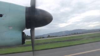 Dash 8 Q400 Startup  Takeoff From Cabin [upl. by Guyon]