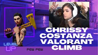 Chrissy Costanza  Competitive Valorant Climb [upl. by Ytsrik24]