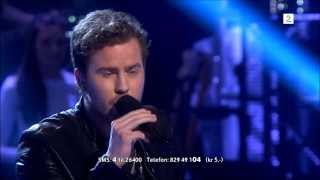 Knut Marius Djupvik  Run Leona Lewis  Snow Patrol The Voice Norway 2013  Finale [upl. by Neltiac]