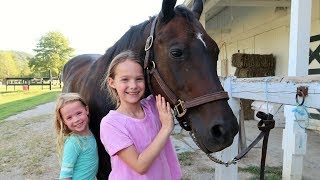 Addys First Horseback Riding Lesson [upl. by Ariamat]