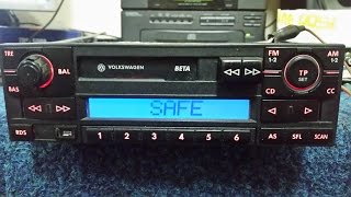 VOLKSWAGEN BETA BLAUPUNKT VWZ1Z2 RADIO code unlock quotoriginal codequot [upl. by Shutz]