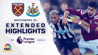 West Ham v Newcastle  PREMIER LEAGUE HIGHLIGHTS  452023  NBC Sports [upl. by Anaimad912]