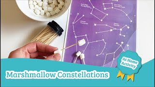 Marshmallow Constellations  Daycare Activities [upl. by Anaert]