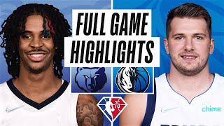 GRIZZLIES at MAVERICKS  FULL GAME HIGHLIGHTS  January 23 2022 [upl. by Mccafferty]