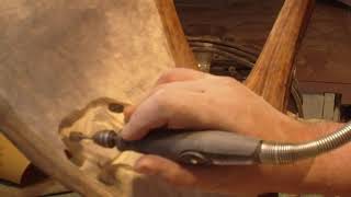 Timelapse Moose antler carving PART 1 [upl. by Ezri]