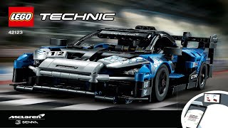 LEGO instructions  Technic  42123  McLaren Senna GTR [upl. by Doowyah]