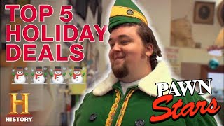 Pawn Stars 5 GOLDEN HOLIDAY DEALS Rick’s Rare Christmas List  History [upl. by Dagney681]