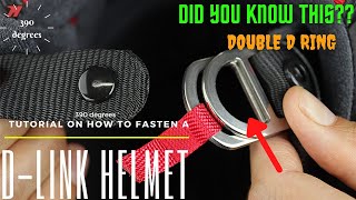 DRing helmet tutorial  How to fasten double Dlink 🤔 🤔  Step by Step guide  390 degrees [upl. by Mendelsohn]