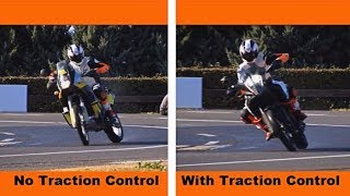 Motorcycle Traction Control Explained  KTM [upl. by Nirrej905]