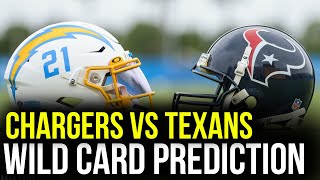 Los Angeles Chargers vs Houston Texans AFC Wildcard Predictions amp Matchup Breakdown [upl. by Ydissak59]