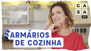 Como organizar ARMÁRIO DE COZINHA utensílios potes panelas e travessas  Manual da Micaela [upl. by Deny913]