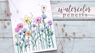 How To Use Watercolor Pencils for Beginners [upl. by Lyrred]