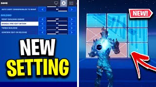 How To Disable PreEdits In Fortnite NEW quotDisable Pre Editsquot Option [upl. by Enilec907]