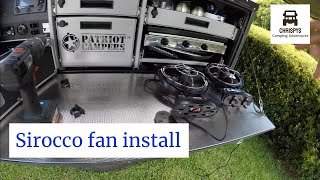 Sirocco fan install [upl. by Gonzales]