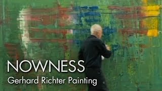 Gerhard Richter Painting watch the master artist at work [upl. by Ylremik]