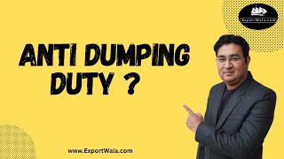 Anti Dumping Duty [upl. by Rramel]