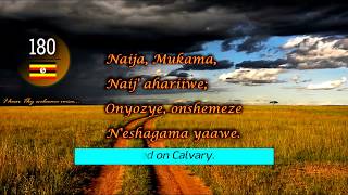 Hymn 180 Mpuriir eiraka ryawe English I hear thy welcome voice Lyrics [upl. by Disini335]