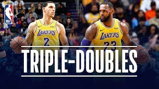 LeBron James amp Lonzo Ball Both Record TRIPLEDOUBLES  December 15 2018 [upl. by Ettevey156]