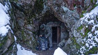 Trapped in a Blizzard Mysterious Cave Shelter Saves My Life [upl. by Elleirad]