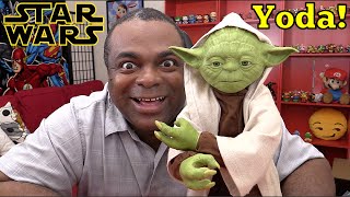 UNBOXING LEGENDARY YODA Fully Interactive  Spin Master [upl. by Rubetta]