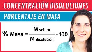 Concentración Porcentaje en MASA ⚗️ Disoluciones [upl. by Gensmer]