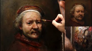 Rembrandts painting technique demo [upl. by Einned]