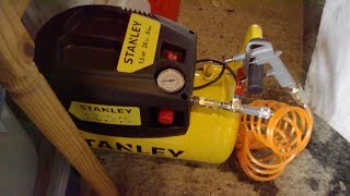 Stanley 24 Litre Air Compressor and Accessory Kit  Review [upl. by Aicyle]