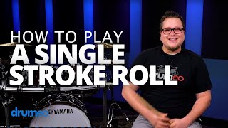 Single Stroke Roll  Drum Rudiment Lesson Drumeo [upl. by Curran]